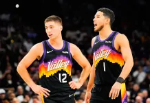 NBA Player Prop Picks Today: Top Prop Bets for Friday, November 28 Suns star Devin Booker talks to Collin Gillespie during a meeting with the Pacers in the 2025-26 NBA season.