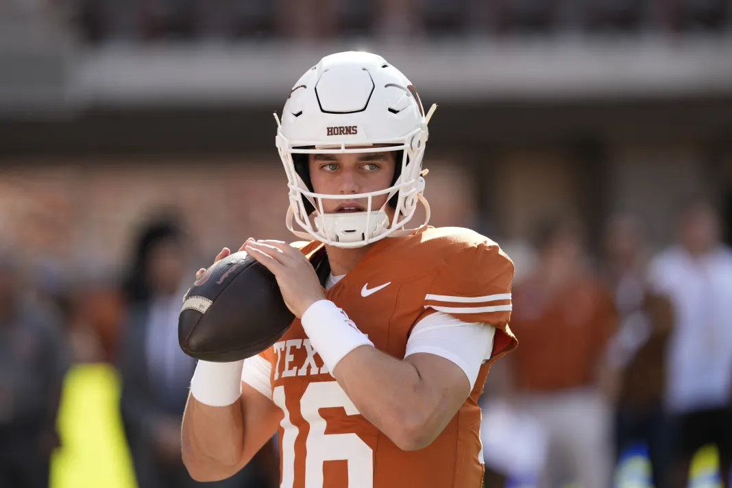 NCAA Football: Arkansas at Texas Arch Manning, Texas, college football