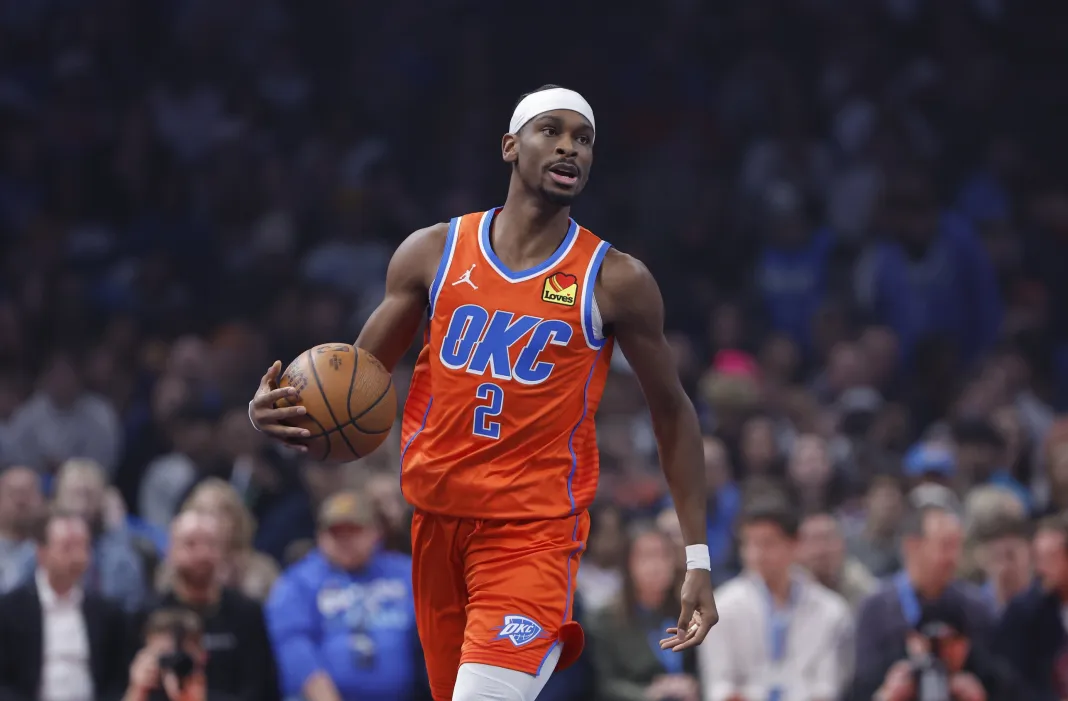 NBA: Minnesota Timberwolves at Oklahoma City Thunder Shai Gilgeous-Alexander, Oklahoma City Thunder, NBA