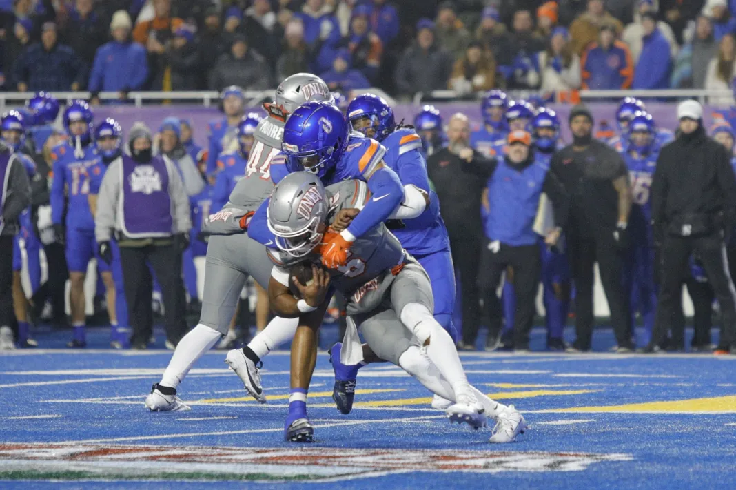 NCAA Football: Mountain West Championship-UNLV at Boise State unlv vs. boise state prediction mountain west championship game preview