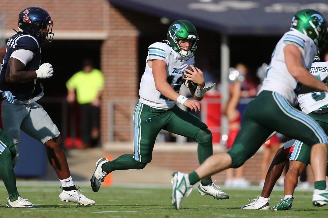 Tulane quarterback Jake Retzlaff