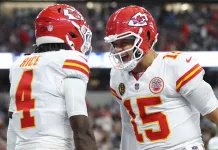 Texans vs. Chiefs Predictions: Week 14 Sunday Night Football odds, picks and player props Chiefs stars Patrick Mahomes and Rashee Rice celebrate a play against the Cowboys during the 2025 NFL season.