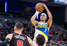 NBA Picks & Predictions Today (Dec. 1): Best Bets on Sides & Totals Pacers guard Andrew Nembhard takes a shot against the Bulls during the 2025-26 NBA season.