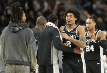 NBA Cup Predictions Today: Best Bets and Player Props for Wednesday, December 10 Spurs guard Dylan Harper celebrates with his teammates during a meeting with the Grizzlies in the 2025-26 NBA season.