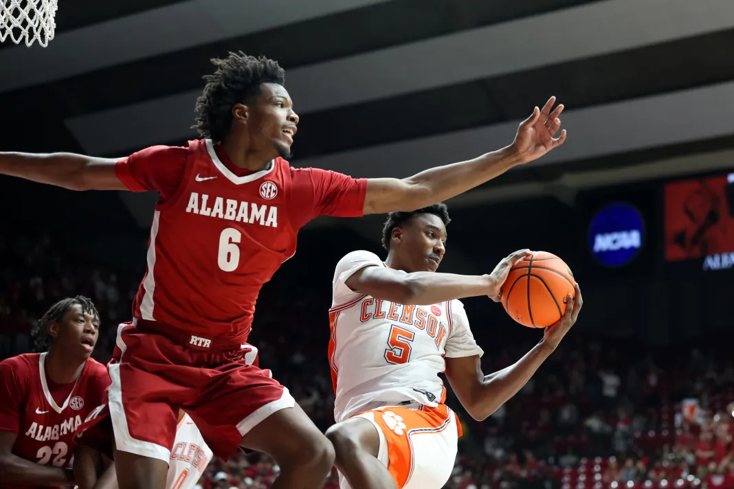 NCAA Basketball: Clemson at Alabama college basketball picks december 9