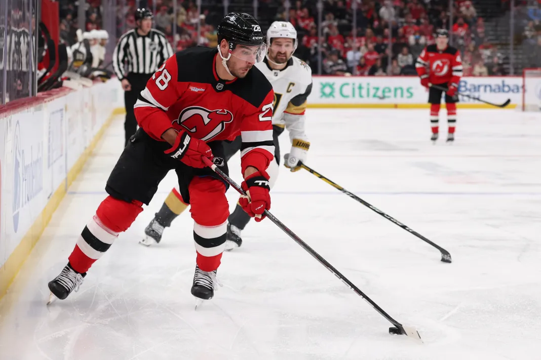 NHL: Vegas Golden Knights at New Jersey Devils