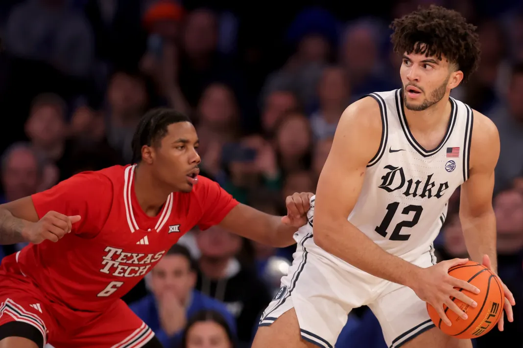 NCAA Basketball: SentinelOne Classic-Duke at Texas Tech Cameron Boozer, Duke, college basketball