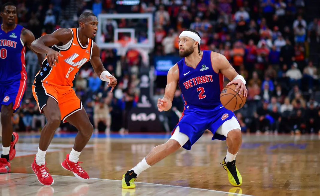NBA: Detroit Pistons at Los Angeles Clippers Cade Cunningham Detroit Pistons guard