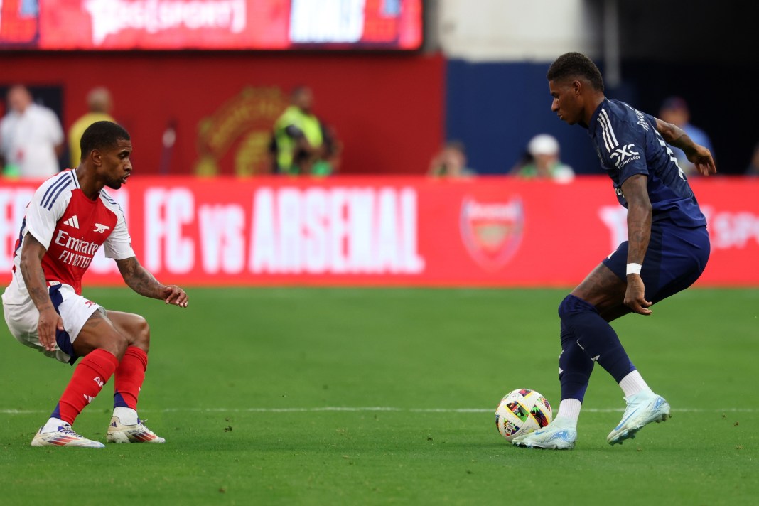 Soccer: International Friendly Soccer-Manchester United at Arsenal Marcus Rashford, Manchester United, EPL