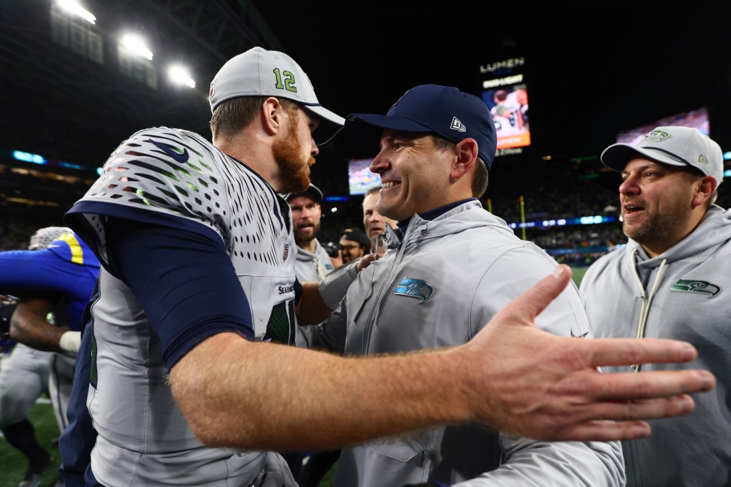 Mike McDonald and Sam Darnold