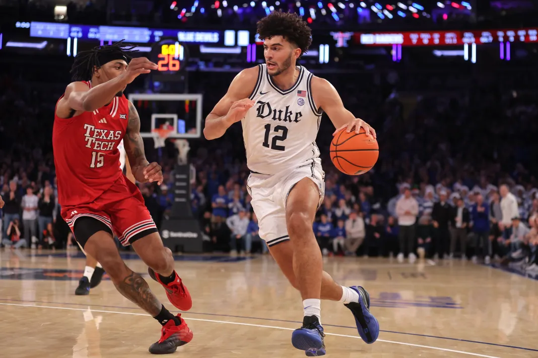 NCAA Basketball: SentinelOne Classic-Duke at Texas Tech Cameron Boozer, Duke, college basketball