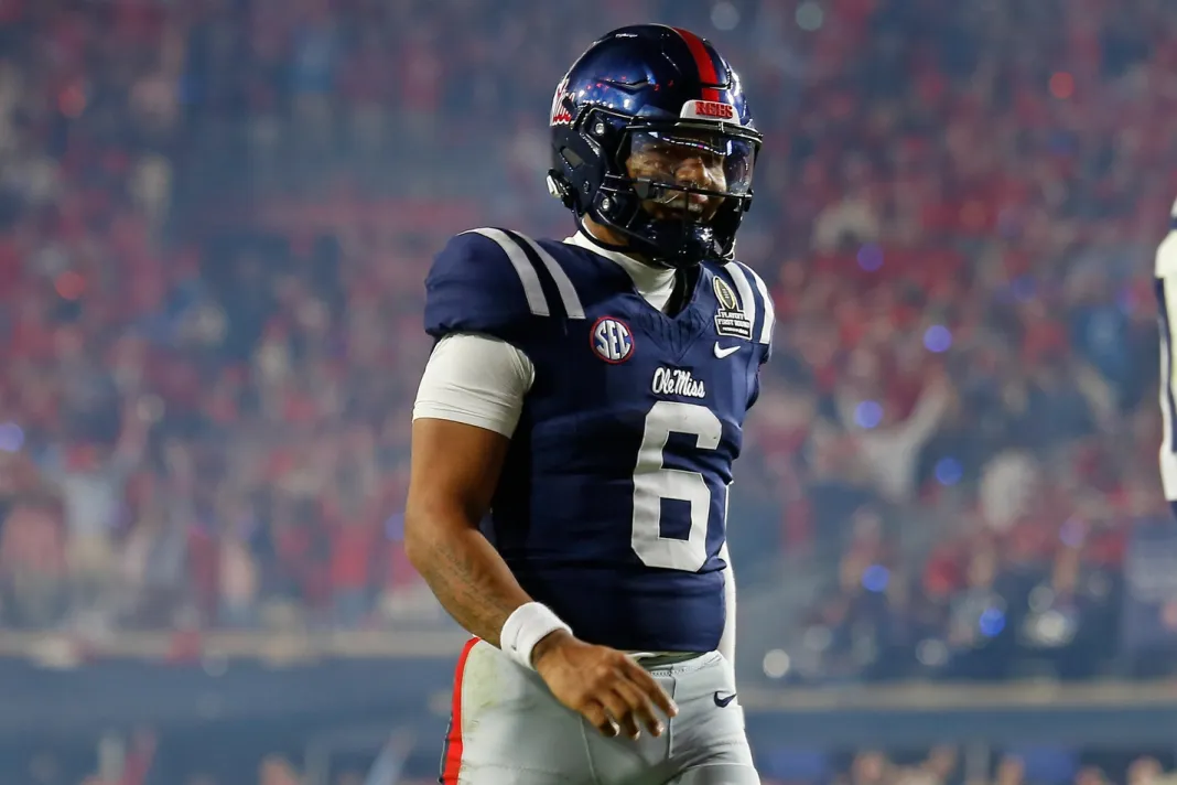 NCAA Football: CFP National Playoff First Round-Game 3-Tulane at Mississippi Trinidad Chambliss, Ole Miss, college football