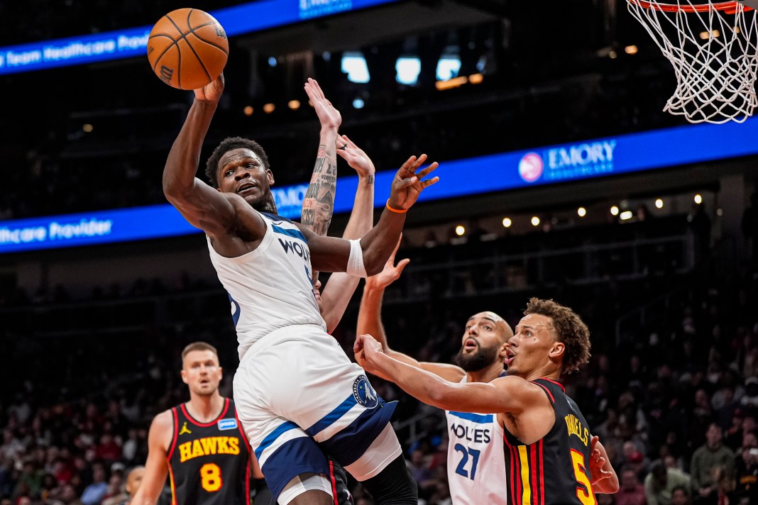 NBA: Minnesota Timberwolves at Atlanta Hawks Anthony Edwards Minnesota Timberwolves guard