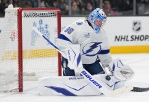 NHL Predictions: Expert Picks on Tuesday, January 13 Andrei Vasilevskiy Tampa Bay Lightning goaltender