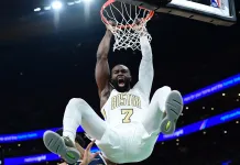 NBA Predictions Today: Best Bets and Player Props for Saturday, January 10 Celtics superstar Jaylen Brown dunks against the Nuggets during the 2025-26 NBA season.
