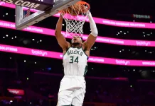 NBA Picks & Predictions Today (Jan. 13): Best Bets on Sides & Totals Bucks superstar Giannis Antetokounmpo dunks against the Lakers during the 2025-26 NBA season.