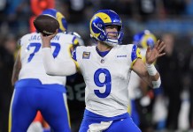 Rams vs. Bears Predictions: NFL Playoffs NFC Divisional Round odds, picks, and player props Rams quarterback Matthew Stafford looks to throw against the Panthers during the NFL Playoffs.