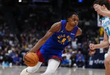 NBA Player Prop Picks Today: Top Prop Bets for Thursday, January 22 Nuggets wing Peyton Watson drives to the basket against the Hornets during the 2025-26 NBA season.