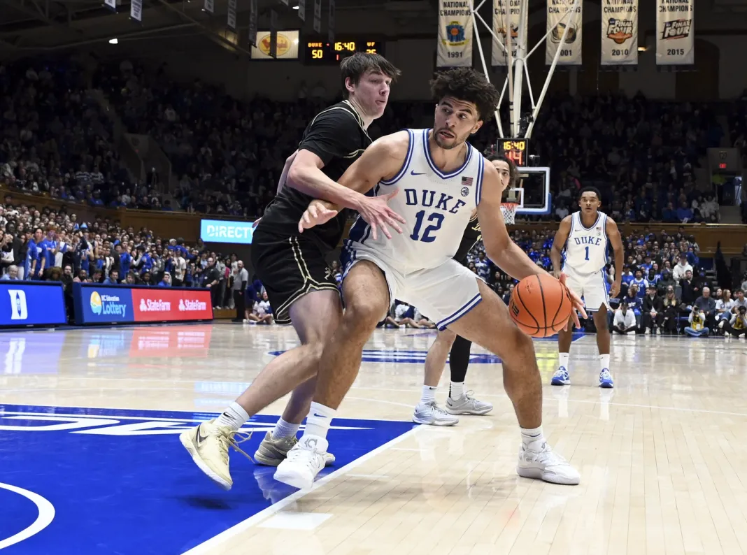NCAA Basketball: Wake Forest at Duke Cameron Boozer, Duke, college basketball
