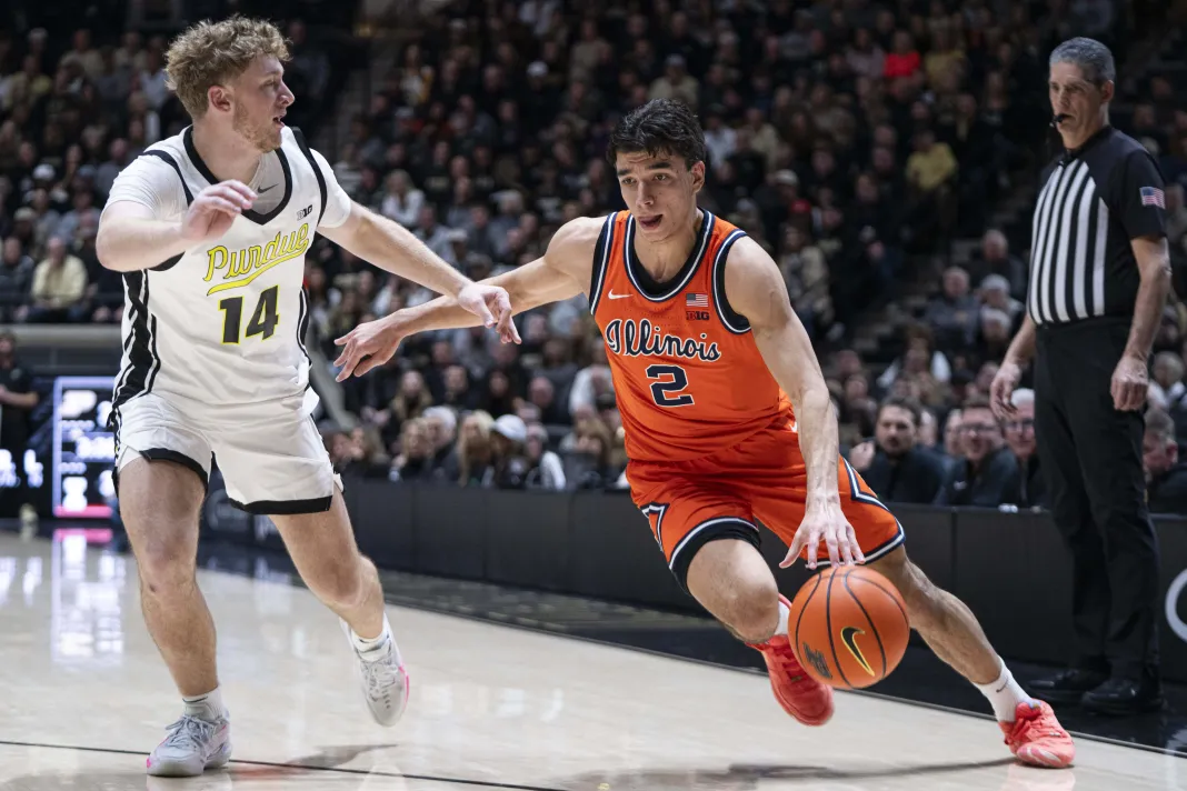 NCAA Basketball: Illinois at Purdue Andrej Stojakovic, Illinois, college basketball