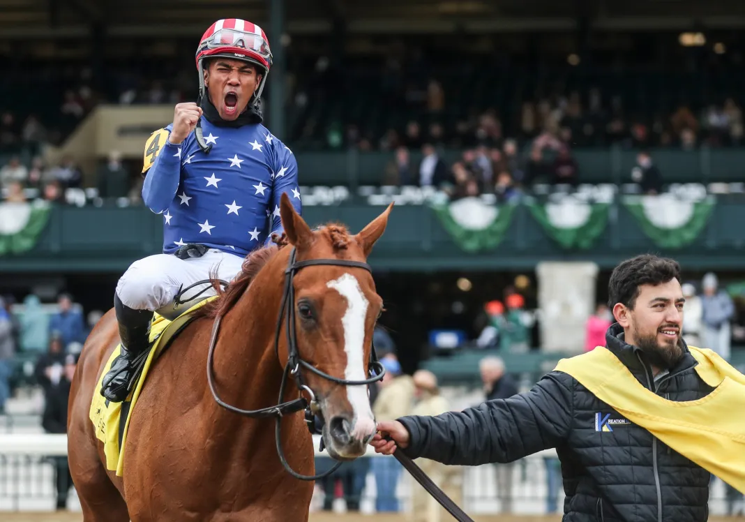 Syndication: The Courier-Journal gotham stakes reylu gutierrez