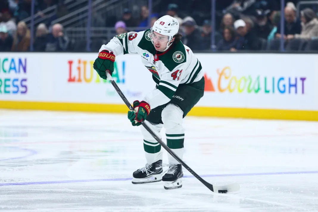 NHL: Minnesota Wild at Seattle Kraken Quinn Hughes, Minnesota Wild, NHL