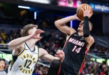 NBA Player Prop Picks Today: Top Prop Bets for Tuesday, February 24 Heat guard Tyler Herro takes a shot against the Pacers during the 2025-26 NBA season.