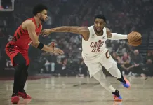 NBA Player Prop Picks Today: Top Prop Bets for Monday, February 9 Cavaliers star Donovan Mitchell drives against the Trail Blazers during the 2025-26 NBA season.