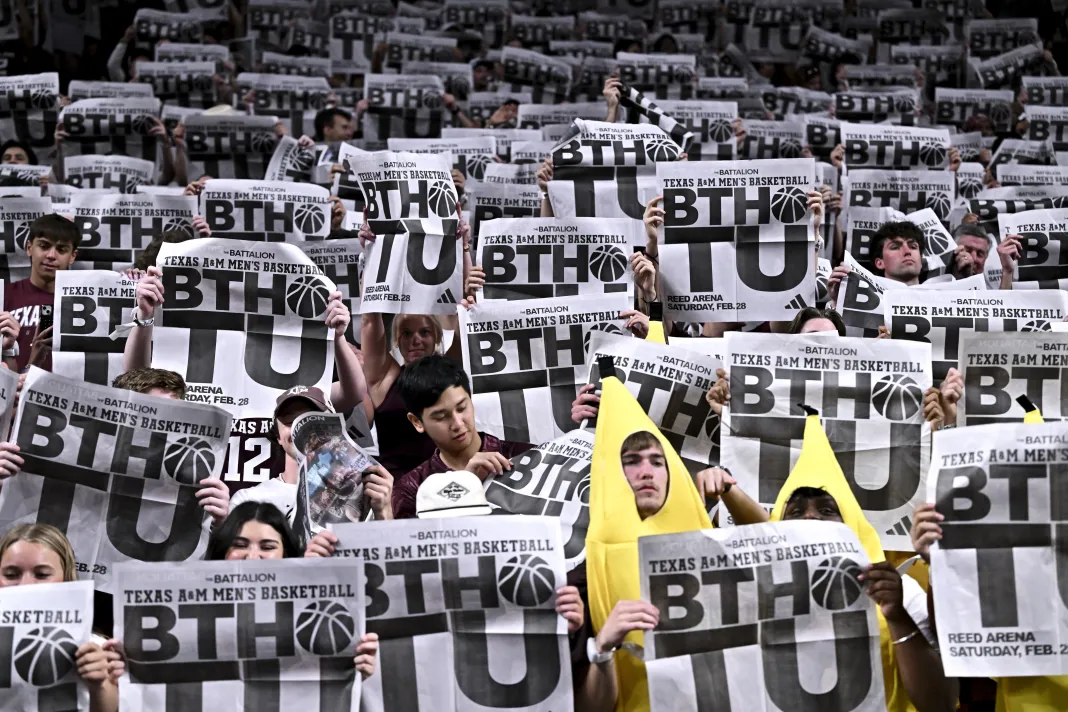 NCAA Basketball: Texas at Texas A&M Texas Tech fans