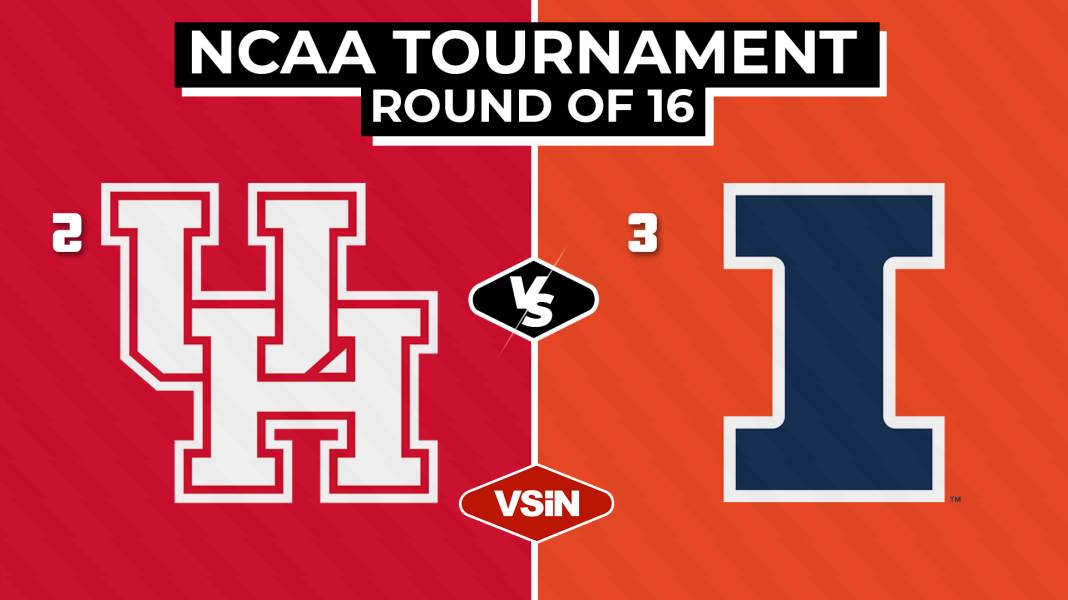 Round of 16 Houston v Illinois houston vs. illinois prediction sweet 16 preview march madness picks