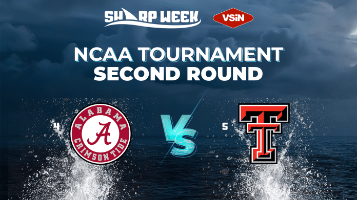 Alabama vs. Texas Tech in second round of 2026 NCAA Tournament. March Madness.