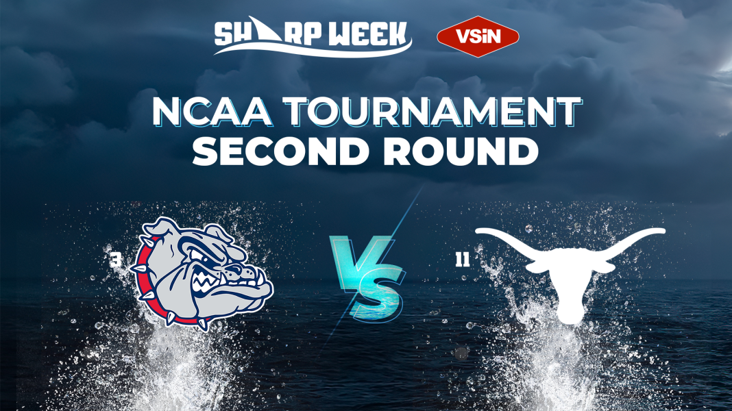 Second Round Gonzaga v Texas Gonzaga vs. Texas in the second round of the 2026 NCAA Tournament. March Madness.