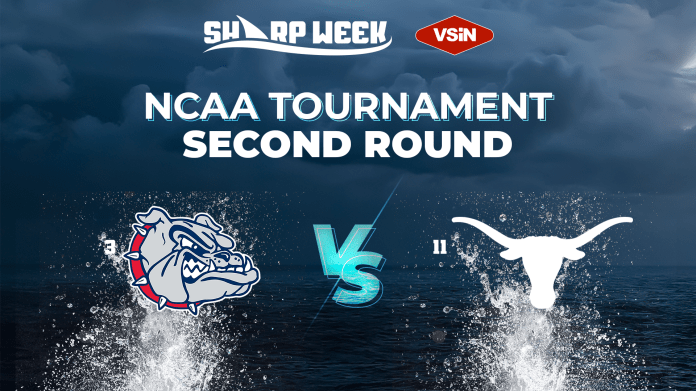 Gonzaga vs. Texas in the second round of the 2026 NCAA Tournament. March Madness.