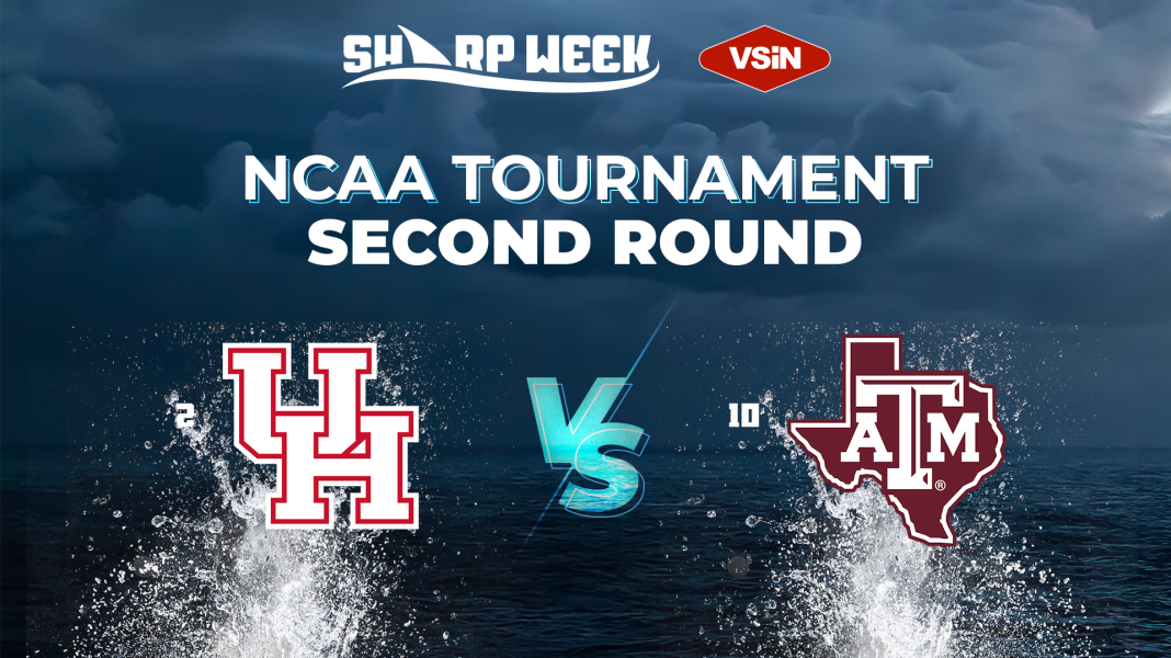 Houston vs. Texas A&M in the second round of the 2026 NCAA tournament. March Madness.