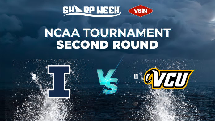 Illinois vs. VCU in second round of 2026 NCAA tournament. March Madness.