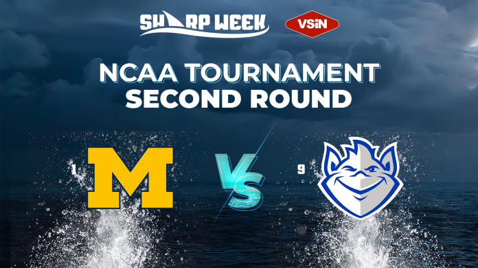 Michigan vs. Saint Louis in the second round of the 2026 NCAA Tournament. March Madness.