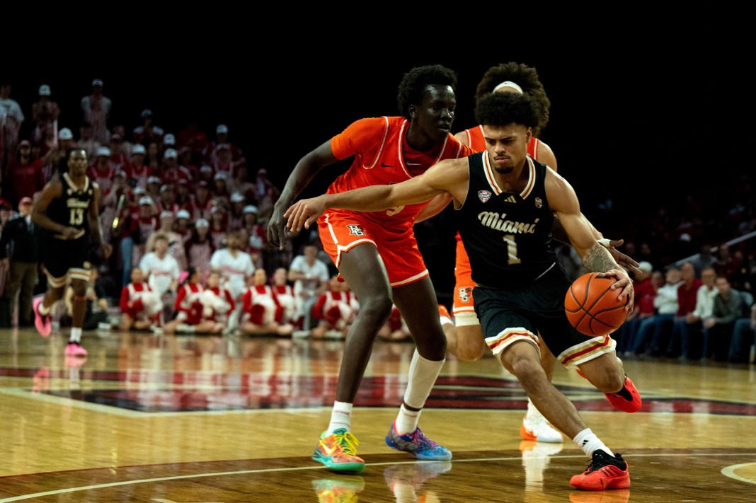 Miami RedHawks guard Trey Perry