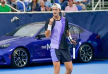 Indian Wells Predictions: BNP Paribas Open tennis best bets for Saturday, March 7 Sebastian Korda celebrates a point in Delray Beach during the 2026 tennis season.