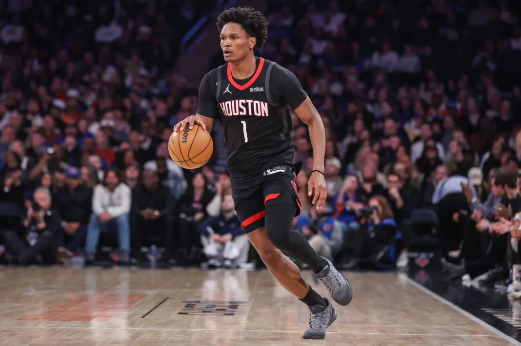 NBA: Houston Rockets at New York Knicks Amen Thompson, Houston Rockets, NBA