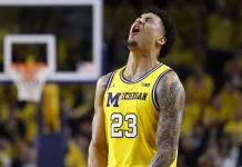 College Basketball Power Five Conference Tournament Betting Trends Yaxel Lendeborg, Michigan, college basketball