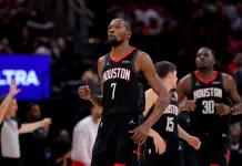 NBA Predictions Today: Best Bets and Player Props for Monday, March 16 Rockets star Kevin Durant celebrates a play against the Pelicans during the 2025-26 NBA season.