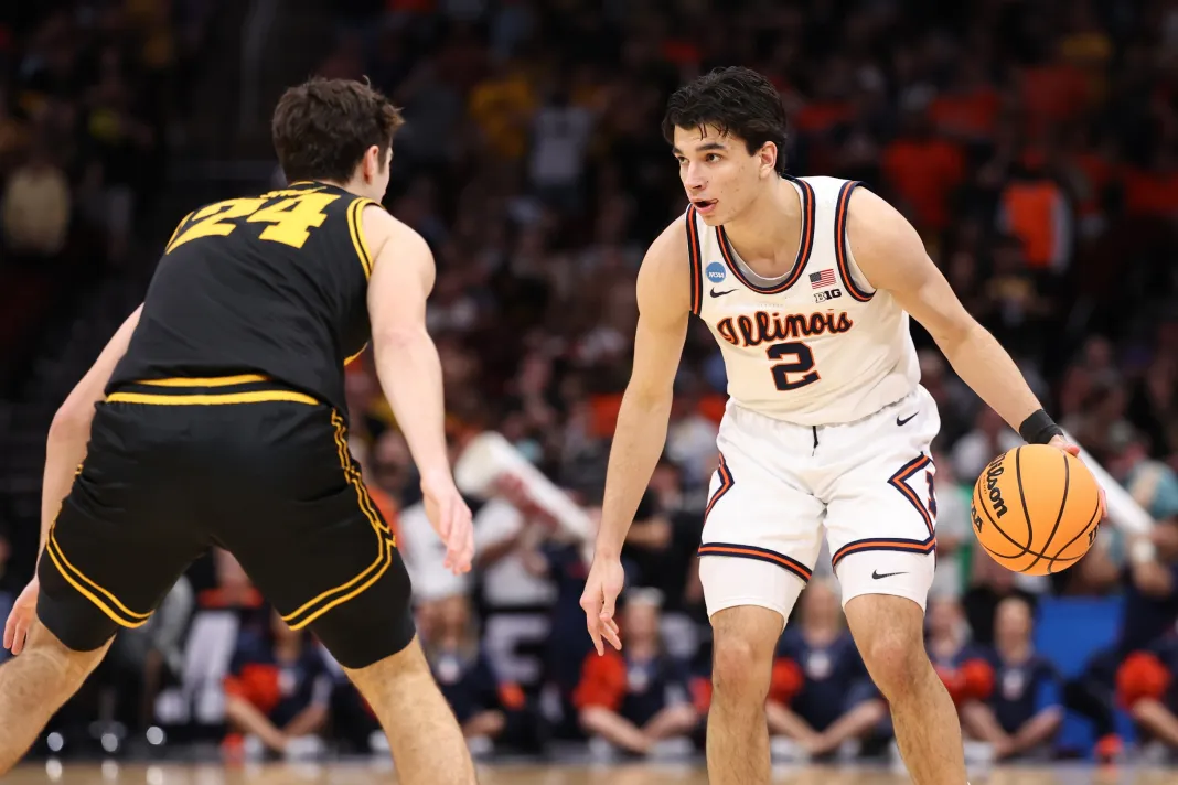 NCAA Basketball: NCAA Tournament Elite Eight-South Regional-Iowa at Illinois Andrej Stojakovic, Illinois, college basketball