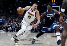 2025-26 NBA Playoffs: No. 3 Denver Nuggets vs. No. 6 Minnesota Timberwolves series preview, picks, and predictions Nuggets superstar Nikola Jokic drives on Timberwolves superstar Anthony Edwards.