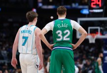Bet Kon Knueppel for 2025-26 NBA Rookie of the Year — favorite Cooper Flagg doesn’t have a credible case Hornets rookie Kon Knueppel and Mavericks rookie Cooper Flagg stand in a meeting during the 2025-26 NBA season.