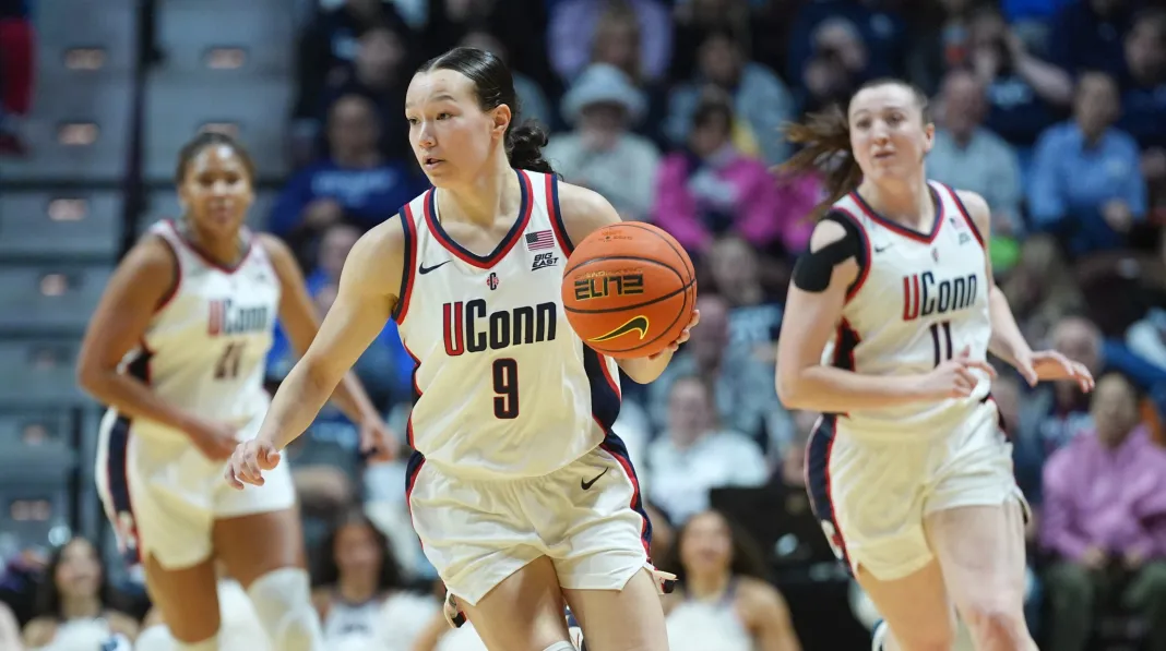 NCAA Womens Basketball: Big East Conference Tournament Quarterfinal-Georgetown vs UConn Kayleigh Heckel, Connecticut, college basketball
