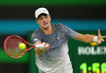 Tennis Best Bets Today: Mutua Madrid Open picks for Sunday, April 26 Joao Fonseca hits a forehand against Jannik Sinner at the 2026 BNP Paribas Open in Indian Wells.