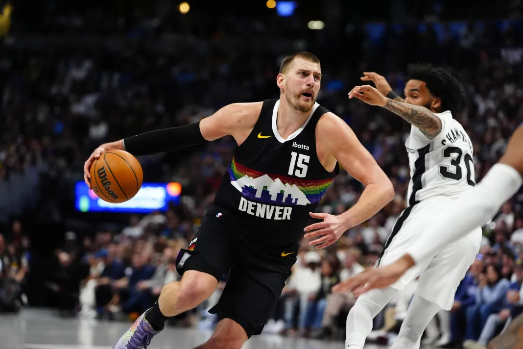 NBA: San Antonio Spurs at Denver Nuggets Nikola Jokic, Denver Nuggets, NBA
