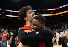 NBA Play-In Betting Trends: Early Results, Wednesday Picks, and What Bettors Should Know Trail Blazers forward Deni Avdija (left)