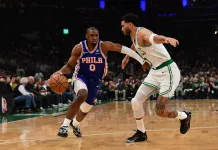 2025-26 NBA Playoffs Predictions Today: Best Bets and Player Props – April 30 Sixers star Tyrese Maxey drives on Jayson Tatum during the 2025-26 NBA Playoffs.
