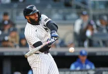 MLB Player Props Today: Top Picks for Thursday, April 23 Yankees third baseman Amed Rosario hits against the Royals during the 2026 MLB season.